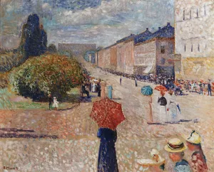 Oslo Prints: Spring Day on Karl Johan Street. Artist: Munch, Edvard (1863-1944)