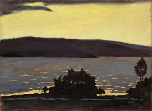 Spring Evening, Ice Break, 1897. Creator: Hugo Simberg
