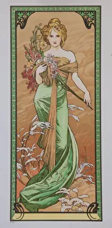 Spring (From the Series Les Saisons), 1900. Creator: Mucha, Alfons Marie (1860-1939)