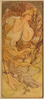 Mucha Gallery: Spring (From the Series Les Saisons), c. 1900. Creator: Mucha, Alfons Marie (1860-1939)