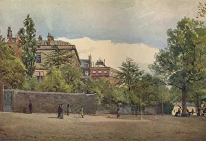 E Beresford Chancellor Prints: Spring Gardens from the Mall, Westminster, London, c1880 (1926). Artist: John Crowther