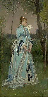 Clark Art Institute Prints: Spring In Giverny, 1890. Creator: Alfred Stevens