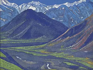Tempera On Canvas Collection: Spring in Kullu, 1929