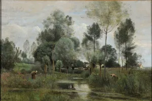 Corot Prints: Spring. La Saulaie. Creator: Corot, Jean-Baptiste Camille (1796-1875)