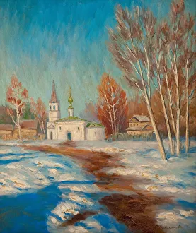 Spring Landscape. Artist: Vinogradov, Sergei Arsenyevich (1869-1938) Spring Landscape. Artist: Vinogradov, Sergei Arsenyevich (1869-1938)