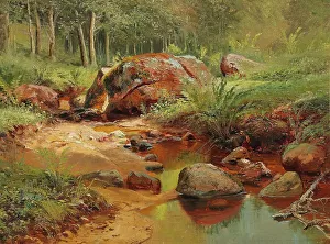 Shishkin Prints: Spring landscape by a bending brook. Creator: Shishkin, Ivan Ivanovich (1832-1898)