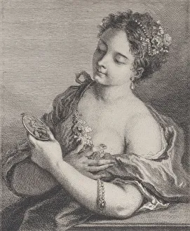 Charles Antoine Coypel Prints: Spring (Le Printemps), 1742-62 Creator: Simon Francois Ravenet