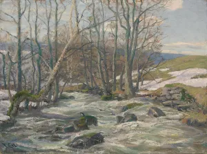 Rapids Prints: Spring at Mesna, 1912. Creator: Fredrik Jonas Lucian Botfield Collett