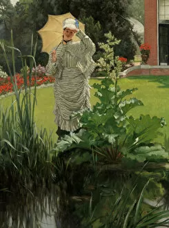 Lawn Gallery: Spring Morning, ca. 1875. Creator: James Tissot