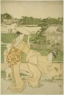 Outing Gallery: Spring Outing to Mukojima, c. 1787. Creator: Torii Kiyonaga