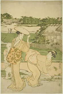 Weeding Prints: Spring Outing to Mukojima, c. 1787. Creator: Torii Kiyonaga