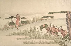 Yoke Gallery: Spring in the Rice Fields, ca. 1800. ca. 1800. Creator: Hokusai