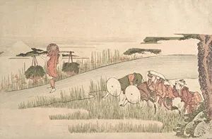 Harvest Prints: Spring in the Rice Fields, ca. 1800. ca. 1800. Creator: Hokusai