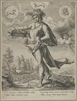 Goltzius Hendrik Gallery: Spring from the series The Four Seasons, 1589-1600. Creator: Matthaeus Greuter