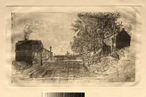 Otto H Bacher American Prints: Spring Street, September 1878, 1878. Creator: Otto H. Bacher (American, 1856-1909)