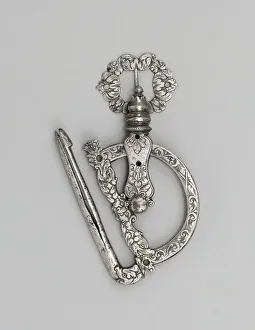 Rapier Prints: Spring Tackle Attachment for Rapier, Italy, second half of 17th century. Creator: Unknown
