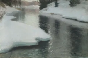 Spring Thaw, 1887. Creator: Frits Thaulow