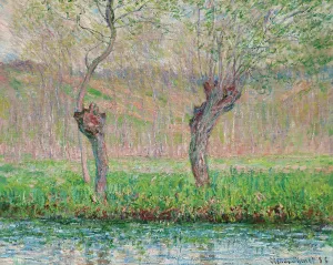 Spring, willows, 1885. Creator: Monet, Claude (1840-1926)
