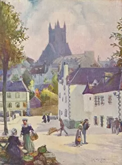 Springtime in Brittany (Quimperle), 1911, (1913). Artist: Joseph Ratcliffe Skelton