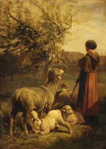 Springtime. Creator: Charles Emile Jacque