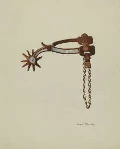 Materials Prints: Spur, 1935/1942. Creator: Hazel Sheckler