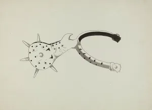 Equestrian Equipment Prints: Spur, c. 1936. Creator: J.Henry Marley