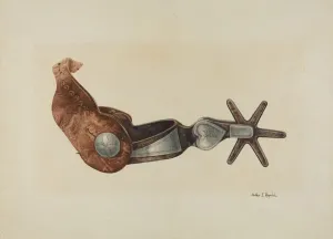 Equestrian Equipment Prints: Spur, c. 1938. Creator: Arthur P. Reynolds