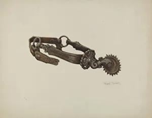Spurs Prints: Spur, c. 1938. Creator: Pearl Torell