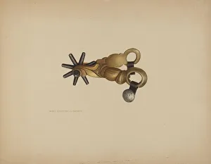 Cowboy Prints: Spur, c. 1940. Creator: Rose Campbell-Gerke