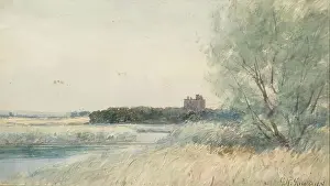Lakeside Prints: Spynie Castle, 1900-1924. Creator: George Russell Gowans