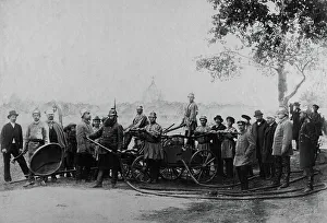 Prorokov R Prints: Squad of the Irkutsk Voluntary Fire Society, 1894. Creator: R Prorokov