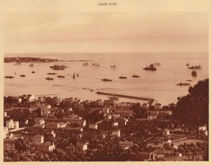 La Cote Dazur De Marseille A Menton Prints: The Squadron in Roadstead, Golfe-Juan, 1930. Creator: Unknown