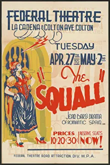 Jean Bart Prints: The Squall, Colton, CA, 1937. Creator: Unknown