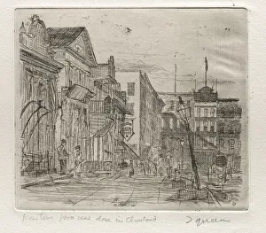Otto H Bacher American Prints: The Square, 1878. Creator: Otto H. Bacher (American, 1856-1909)