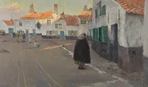 Shutters Prints: Square in Flanders, 1897. Creator: Albert Baertsoen