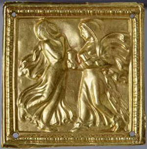 Fashion Accessories Collection: Square plaque with dancers