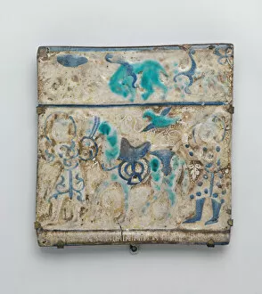 Square Tile, Iran, late 13th century. Creator: Unknown