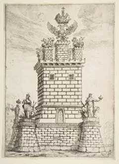 Claude Gellée Gallery: The Square Tower, 1637. Creator: Claude Lorrain