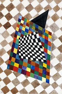 Abstract Art Gallery: Squared, 1925. Artist: Kandinsky, Wassily Vasilyevich (1866-1944)