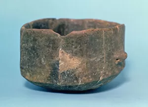 Prehistory Collection: Squared mouth vessel. It comes from the grave-2, Bovila Madurell (San Quirze del Valles)