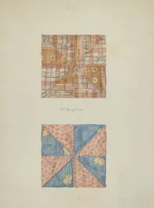 Buergerniss Carl Prints: Squares of Patchwork, 1939. Creator: Carl Buergerniss