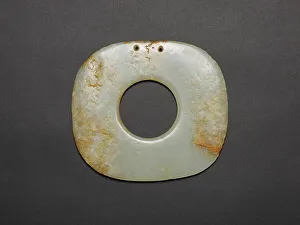 Jadejade Prints: Squarish Disk with Rounded Corners, Neolithic period, Hongshan culture, c. 3000 B. C