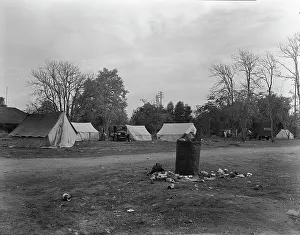 Refugee Camp Prints: Squatters camp near Farmersville, Tulare County, California, 1936. Creator: Dorothea Lange