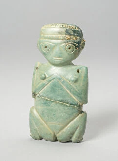 Amerindian Gallery: Squatting Female Figurine, A.D. 100 / 600. Creator: Unknown