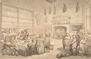 The Squires Kitchen, late 18th-early 19th century. Creator: Thomas Rowlandson The Squires Kitchen, late 18th-early 19th century. Creator: Thomas Rowlandson