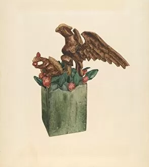 Guarding Collection: Squirrel and Eagle, c. 1939. Creator: Giacinto Capelli