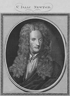 Rapin Thoyras Gallery: Sr. Isaac Newton, 1785. Creator: Unknown