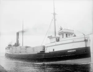 Freighter Prints: S.S. J.W. Westcott, between 1900 and 1910. Creator: Unknown