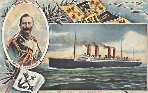 Steam Ship Gallery: The SS Kaiser Wilhelm II, c1910. Creator: Unknown