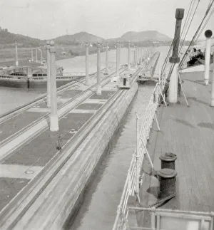 J Dearden Prints: SS Orbita, Panama Canal, Panama, 20th century. Artist: J Dearden Holmes